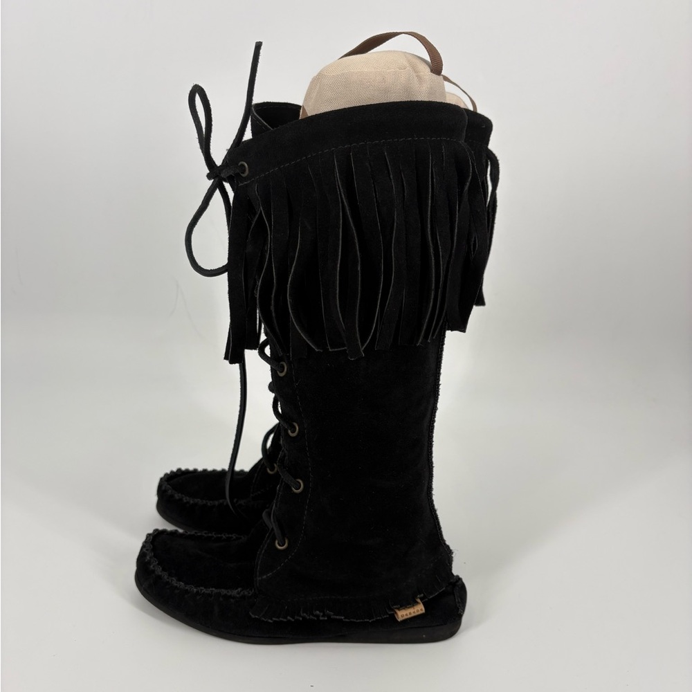 Laurentain Chief Black Fringe Boots (SB9)